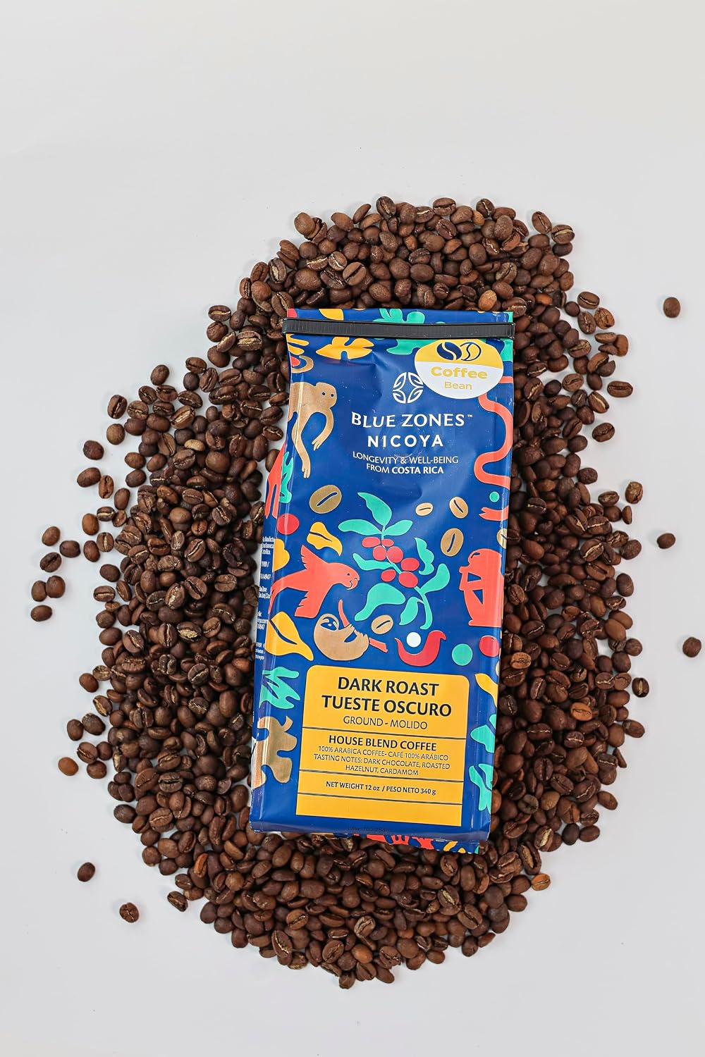 Blue Zones Nicoya House Blend Ground Dark Roast Coffee (12oz/340g)