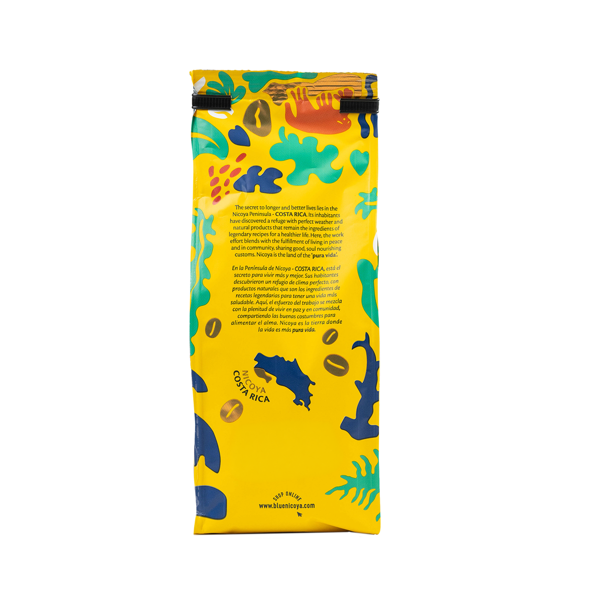 Blue Zones Nicoya House Blend Whole Bean Light Roast Coffee (12oz/340g)