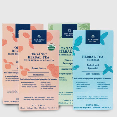 Herbal Tea 4 Pack, 2 Guava, 1 Chan, 1 Burbark, 80 Tea Bags