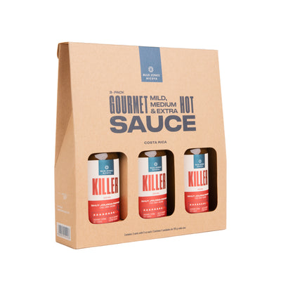 BLUE ZONE HOT SAUCE KILLER 3 PACK 465 g